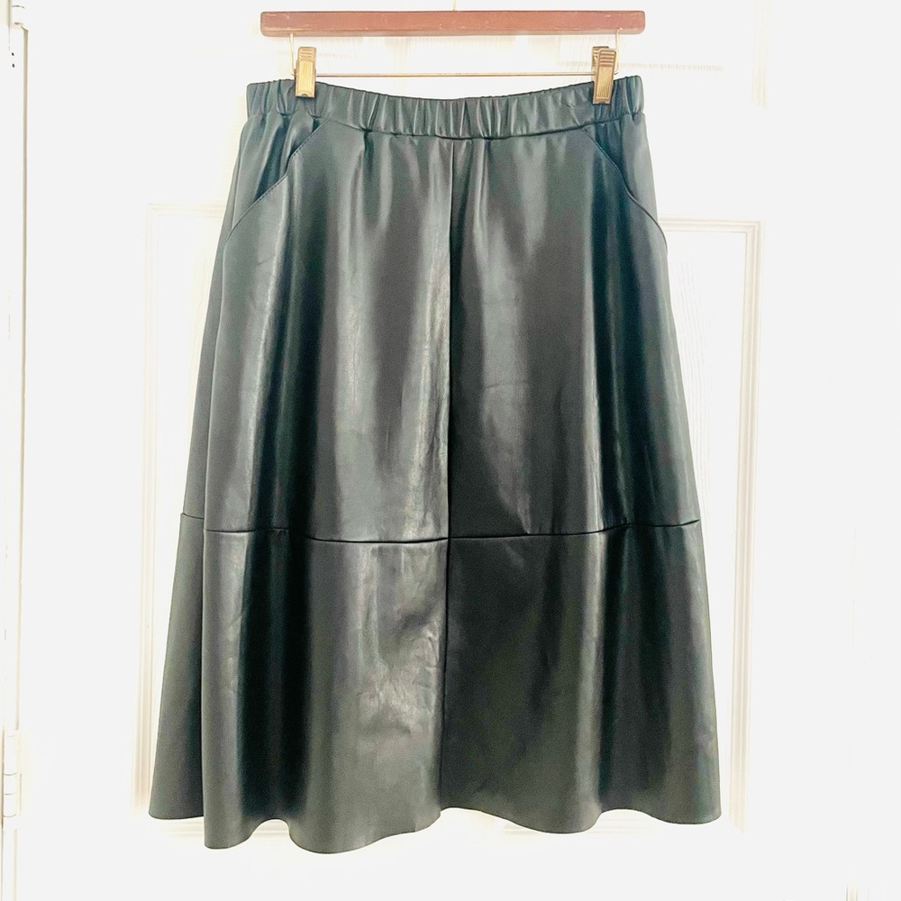 Saks Fifth Avenue faux leather skirt